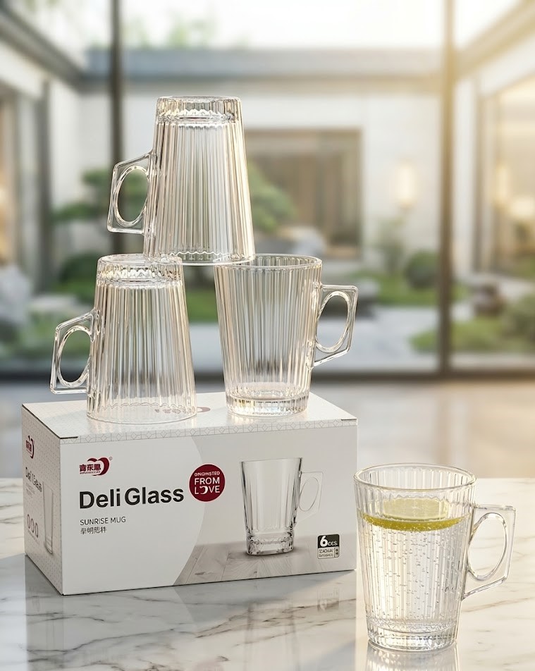 SMALL TEA CUP LINNIG 130ML 6PCS SET  23004 I DZB2010-1B