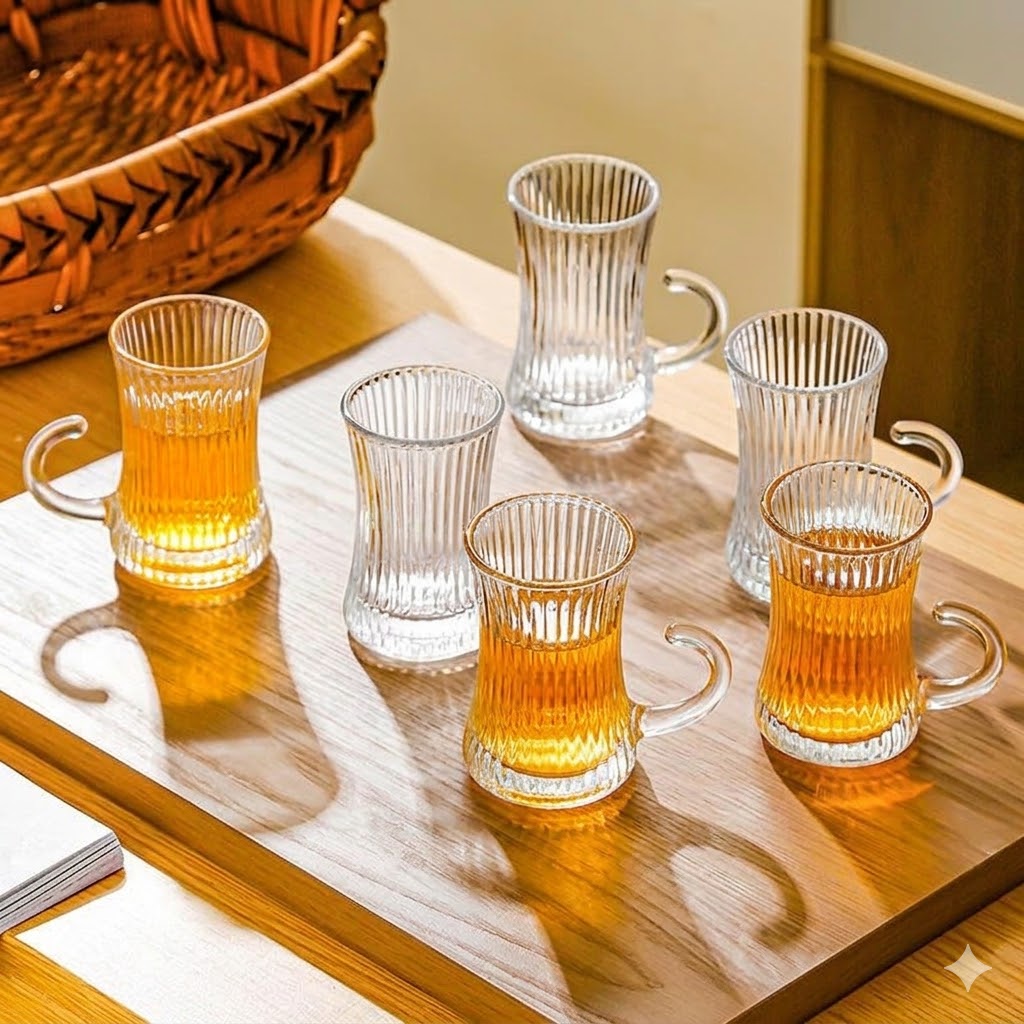 Lining Tea Cup 100ml 6 Pcs Set