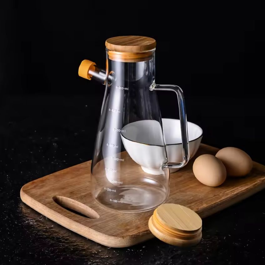 OIL CAN WOODEN LID 920ML 23160 I SMG04