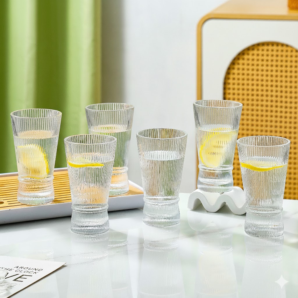 DELI WATER GLASS 295ML 6 PCS SET  23022 I TKB507-2