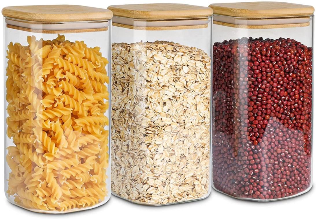 WOODEN LID JAR SQUARE 270ML 21781 | SMG13