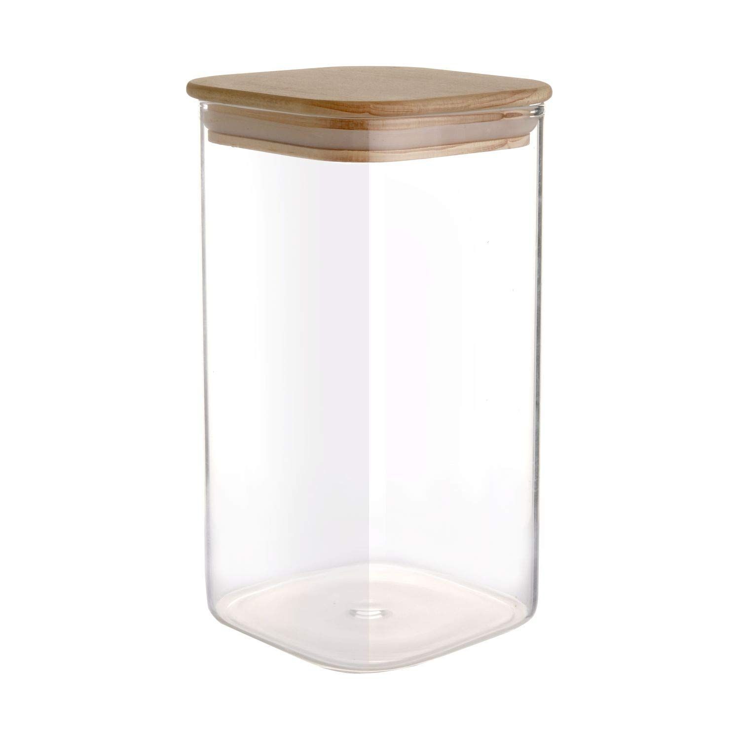 WOODEN LID JAR SQUARE 270ML 21781 | SMG13