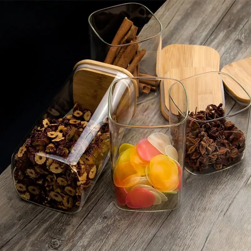 WOODEN LID JAR SQUARE 270ML 21781 | SMG13