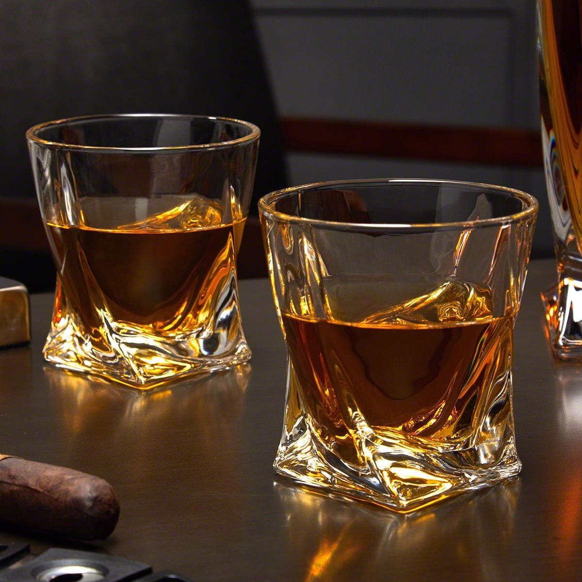 TWIST WHISKY GLASS 300ML 6PCS 20950 |Y3701-7