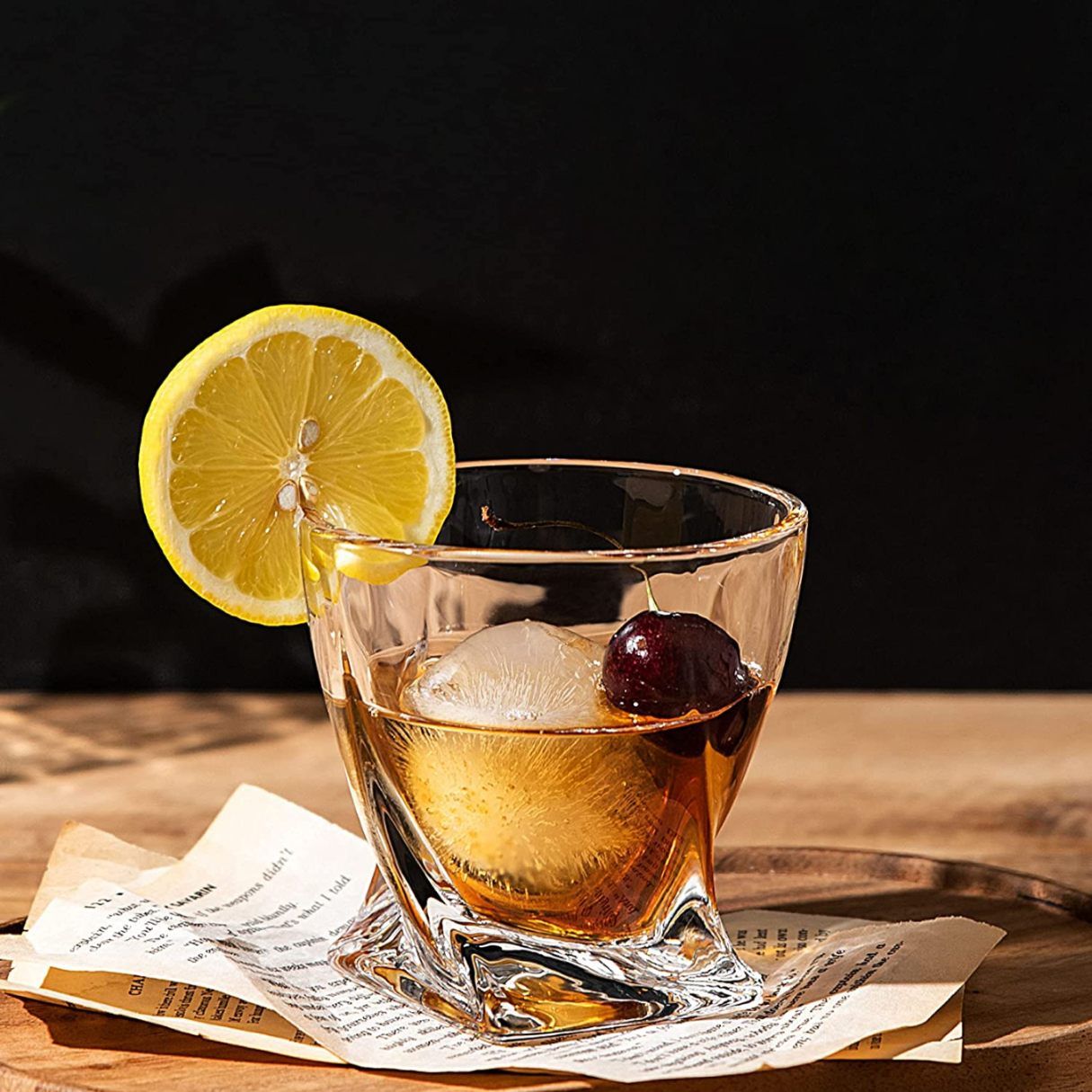 TWIST WHISKY GLASS 300ML 6PCS 20950 |Y3701-7