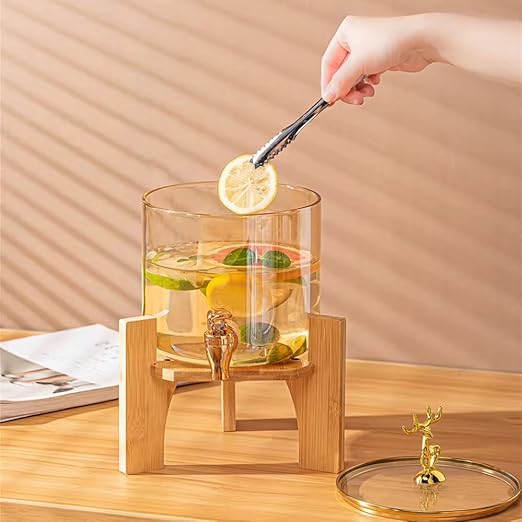 GLASS DISPENSER DEER GOLD 2.6 LTR 22612|DPP-2600
