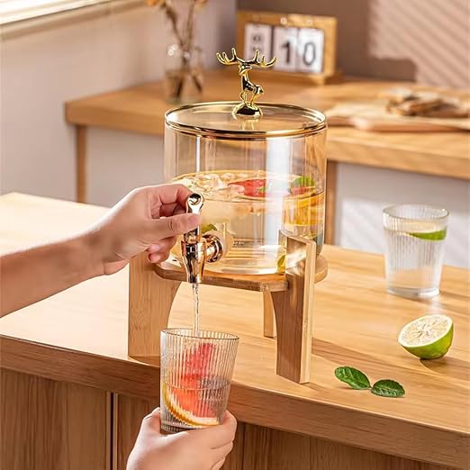 GLASS DISPENSER DEER GOLD 2.6 LTR 22612|DPP-2600