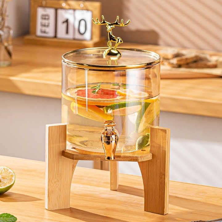 GLASS DISPENSER DEER GOLD 2.6 LTR 22612|DPP-2600