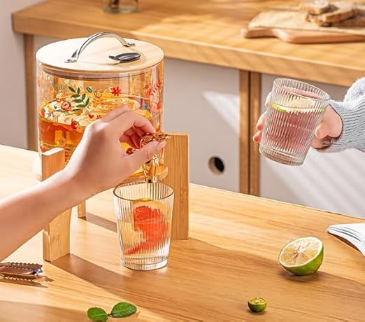 GLASS DISPENSER DEER GOLD 2.6 LTR 22612|DPP-2600