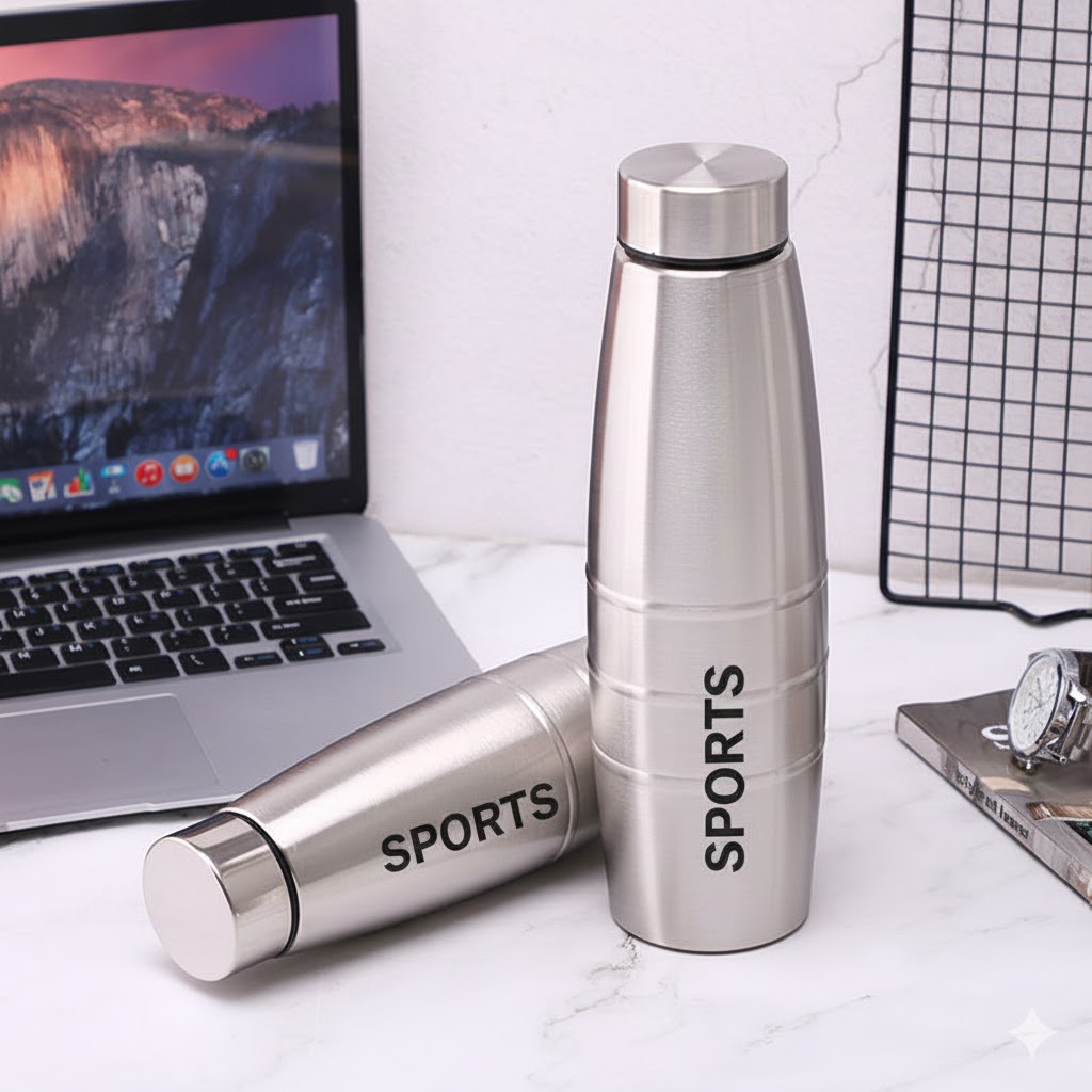 STEEL WATER BOTTLE DALLASN 1LTR  20941 ISS-DALLAS