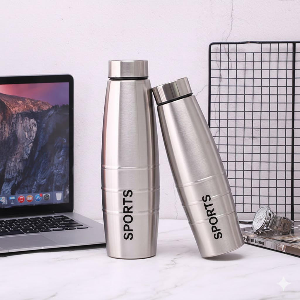 STEEL WATER BOTTLE DALLASN 1LTR  20941 ISS-DALLAS