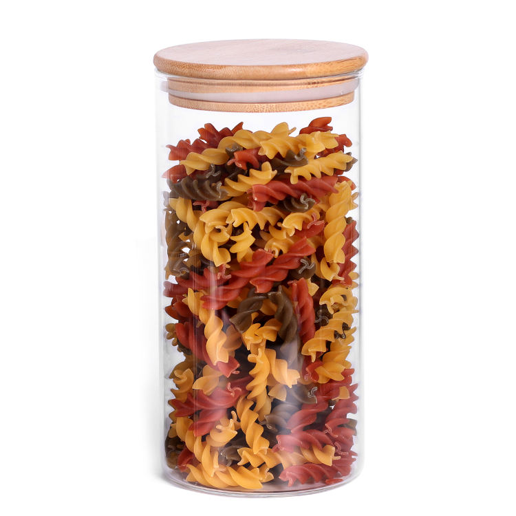 WOODEN LID JAR LONG 1400ML WITHE BOX PACK  22977 I 25JK1-87