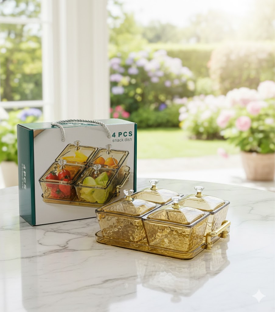 PLASTIC CANDY ON TRAY 4PCS SET  22933 IPKTY-7