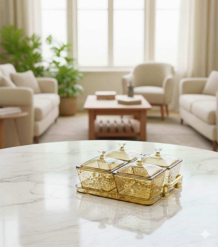 PLASTIC CANDY ON TRAY 4PCS SET  22933 IPKTY-7