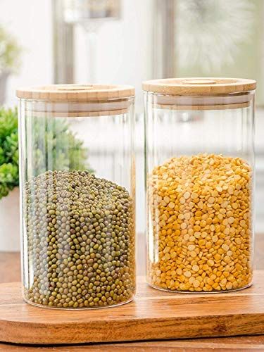 WOODEN LID JAR ROUND  1050ML 20148 | GDN10-1050-BB