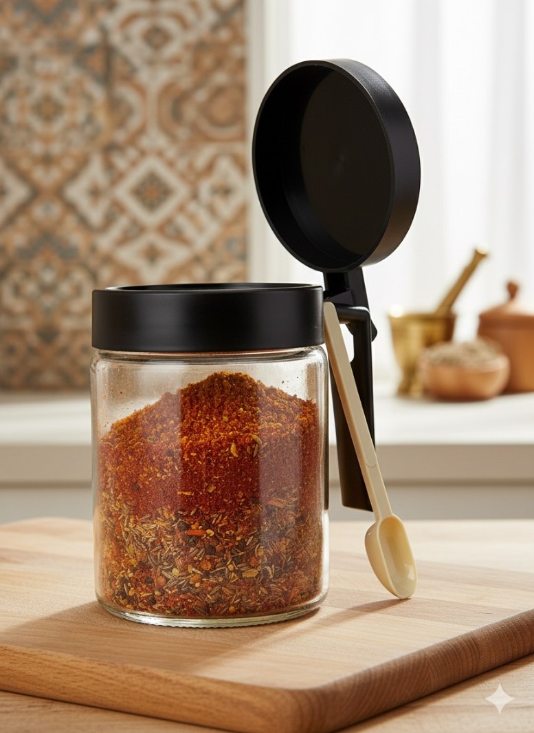3 PCS GLASS SPICE JAR SET 330ML 22888|H3261-0301