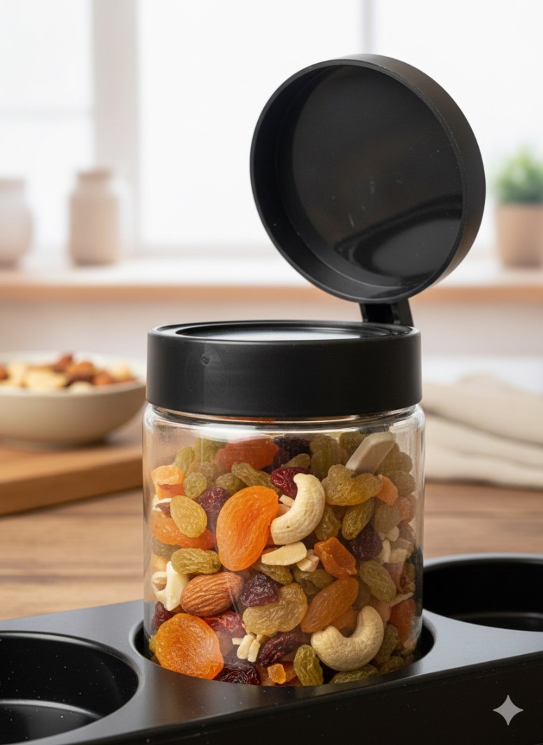 3 PCS GLASS SPICE JAR SET 330ML 22888|H3261-0301