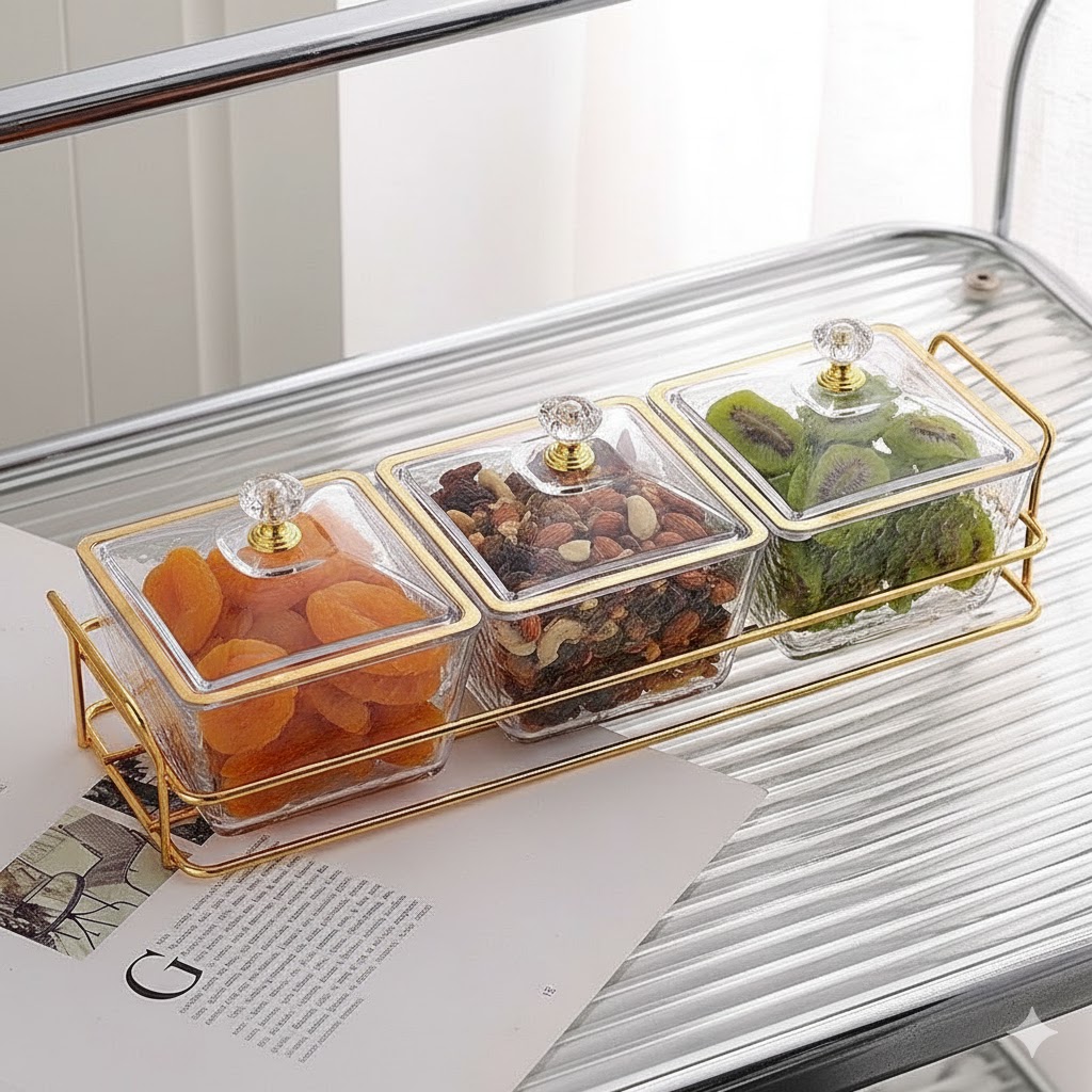 PLASTIC CANDY ON TRAY 3PCS SET 4 INCH  22934 IPKTY-3