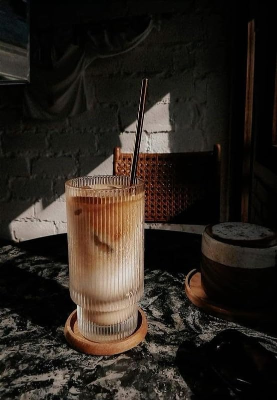 SIPPER GLASS LINING WOODEN LID 22477 | TY7510-2-L1