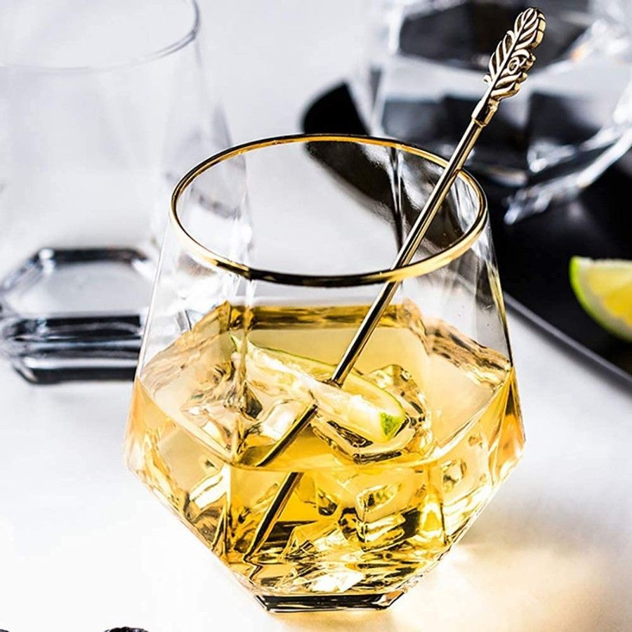 HEXA TUMBLER GOLD RIM 310ML 6PCS 20732 | ES5163-2R