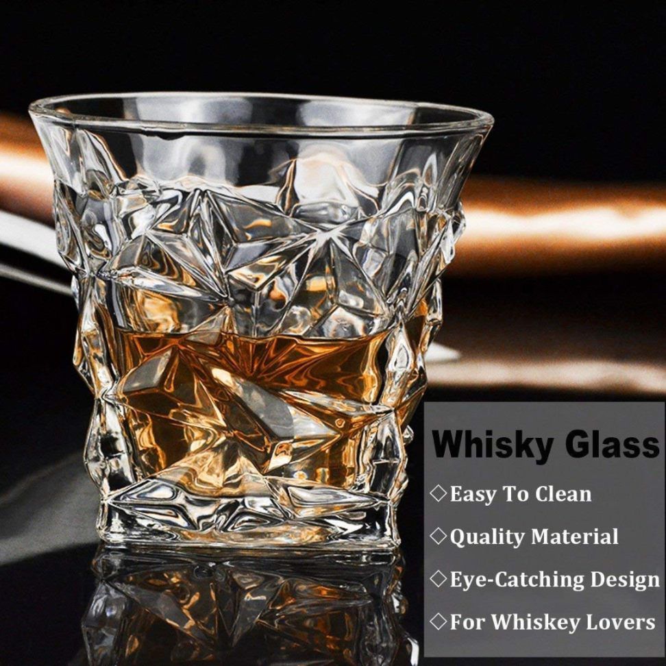 DIAMOND WHISKY GLASS 250ML 6PCS 22720 |KB041-2