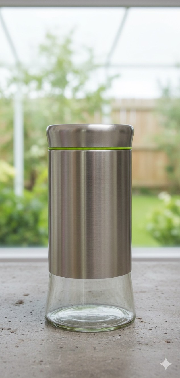 GLASS JAR WITH STEEL COVER  850ML BOX PACK  22847|H4082-1