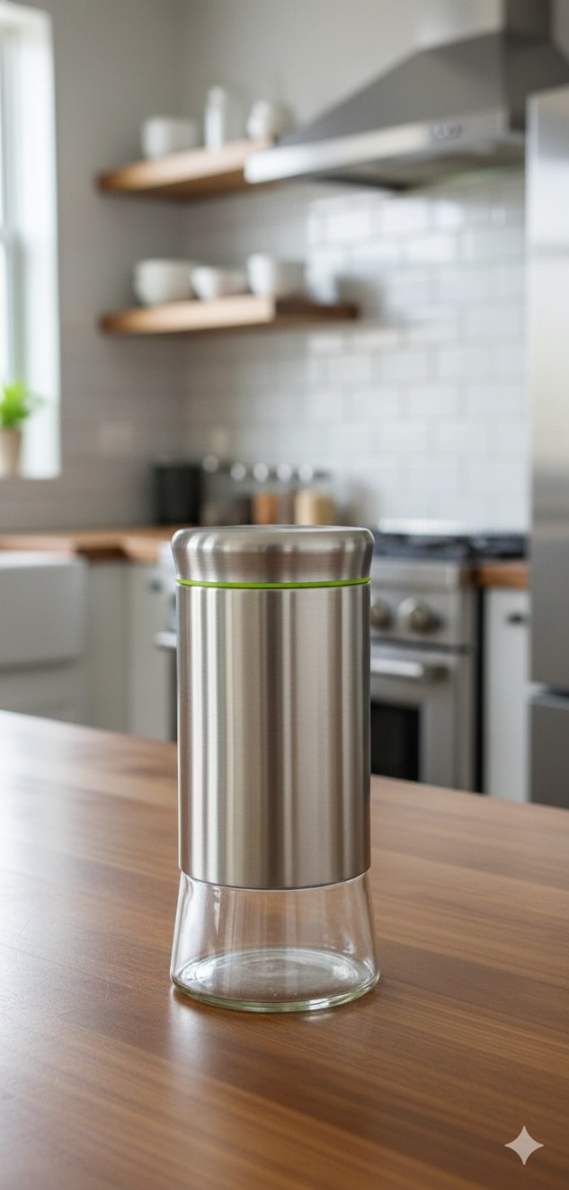GLASS JAR WITH STEEL COVER  850ML BOX PACK  22847|H4082-1