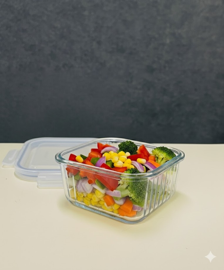 LUNCH BOX SQUARE 310ML 1PCS BOX PACK  22857 | GPK201-310B/L1