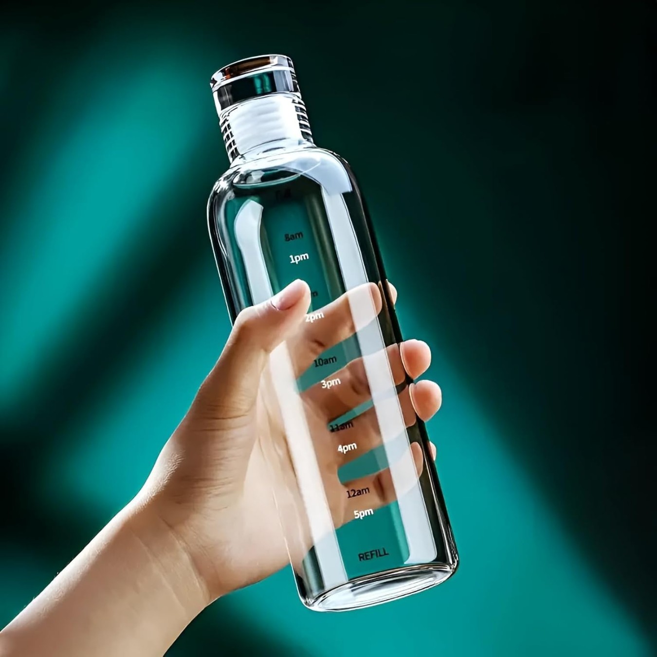 BOROSILICATE GLASS WATER BOTTLE 500ML  22873 | GOOD MOMENT-500