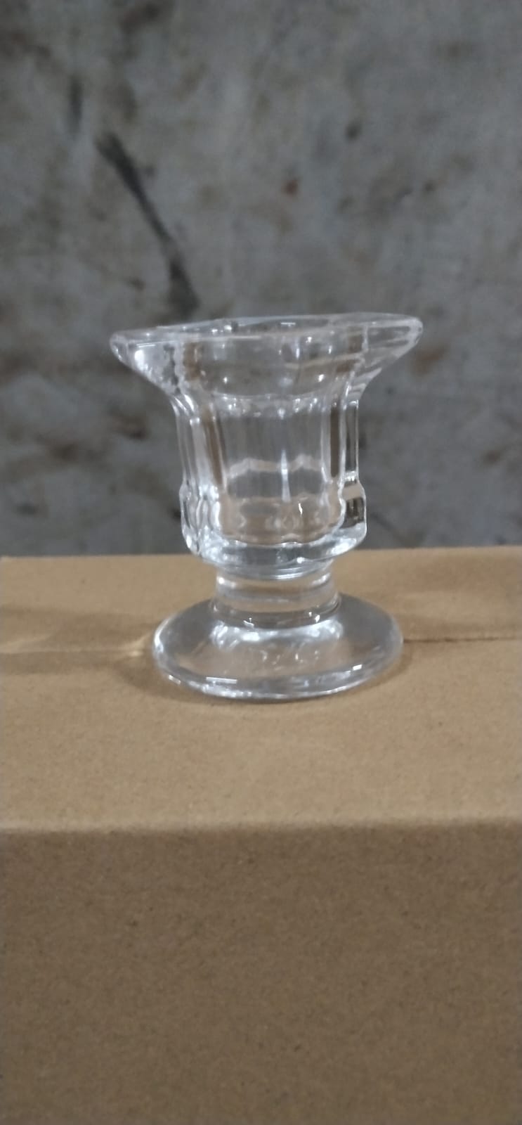 Glass Candle Holder 6cm 6 Pcs Set