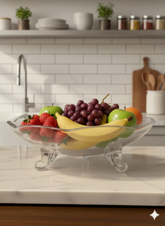 FRUIT BOWL 3 LEG  9.5 INCH (235MM)  22885 | TGD1912-9.5