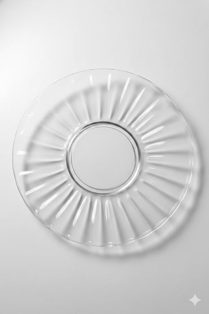 GLASS SAUCER 6 INCH 6 PCS SET  23040 | TCF057D