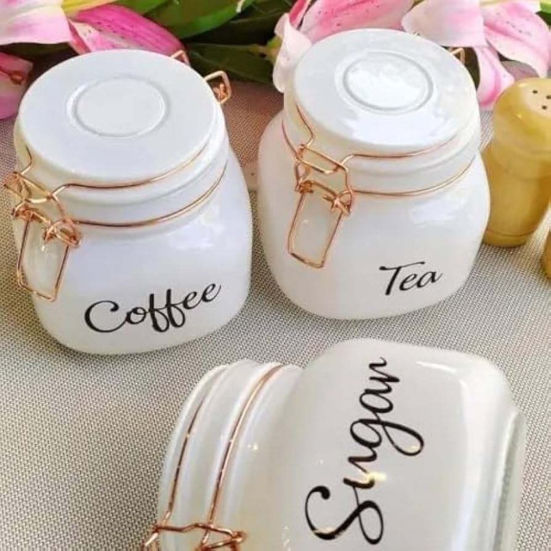 SWING CAP WHITE COLOUR SQUARE 850ML 3PCS SET 22831 | H4073G4CD-W