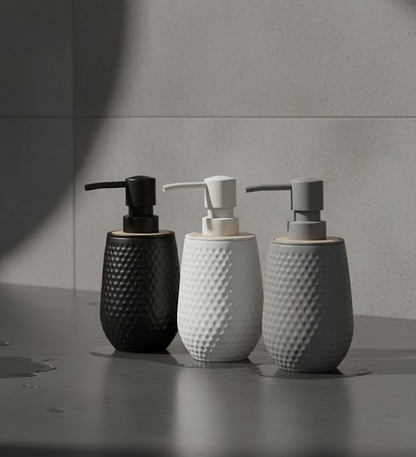ACRYLIC SOAP DISPENSER  (MULTI COLOUR)  22832 | KL9374-B