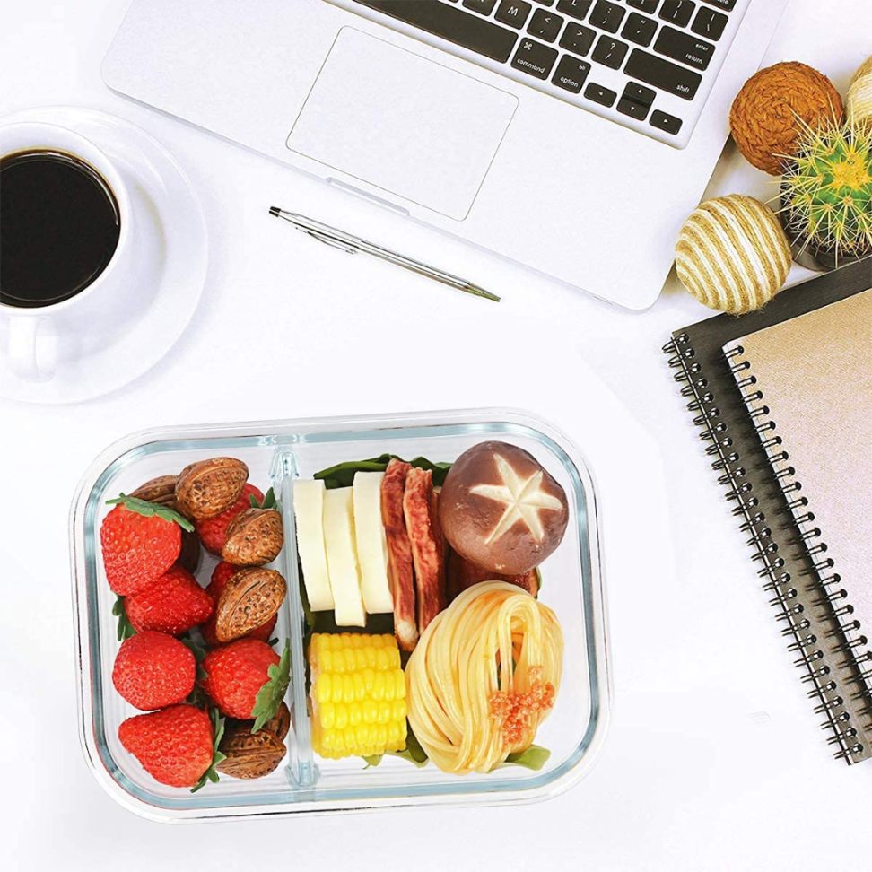 LUNCH BOX 2 PARTITION 1400ML  22517 | BXT1001-2GD