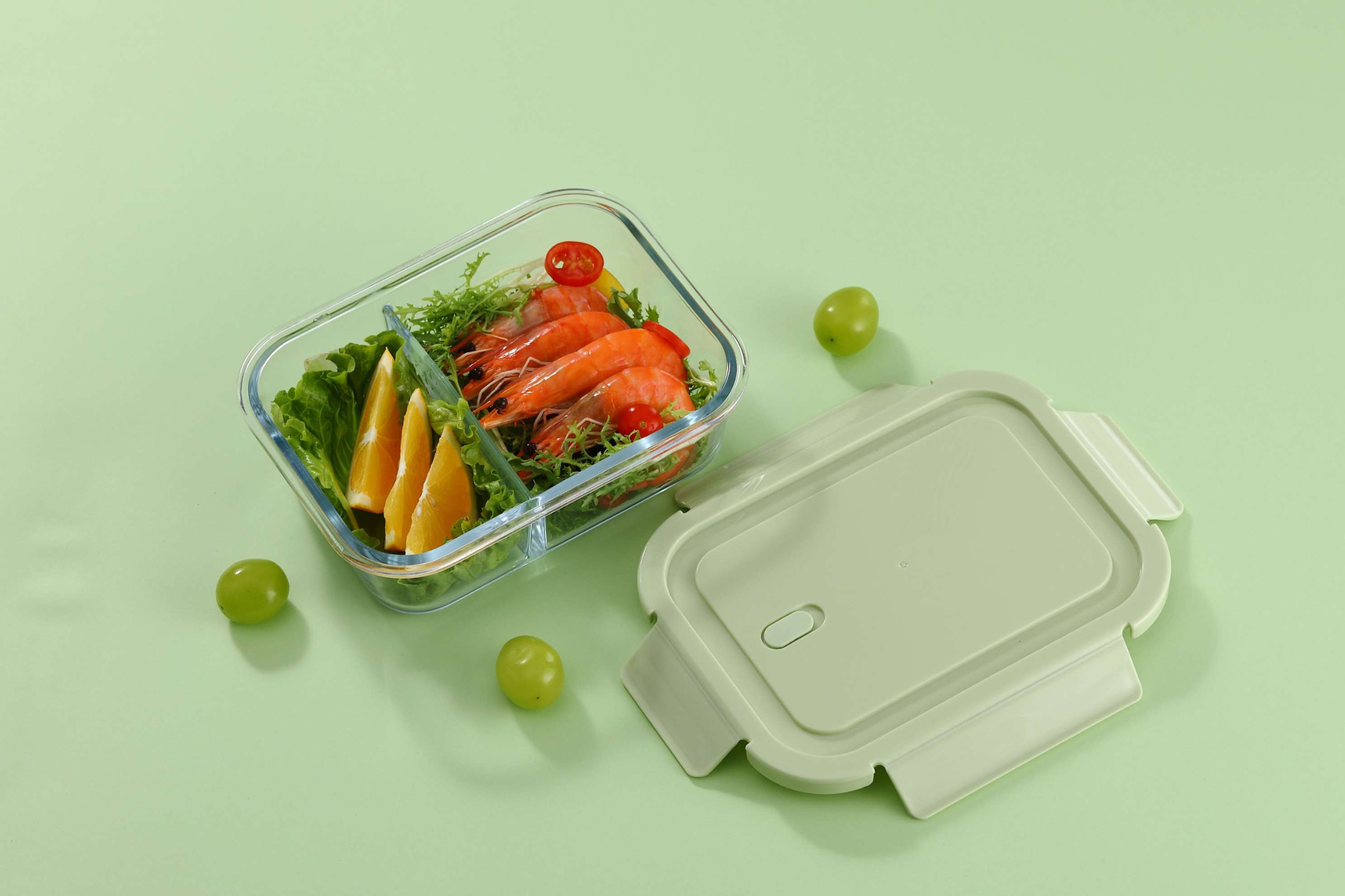 LUNCH BOX 2 PARTITON 1 LTR DELI  23103 | GPK24-1000-L1