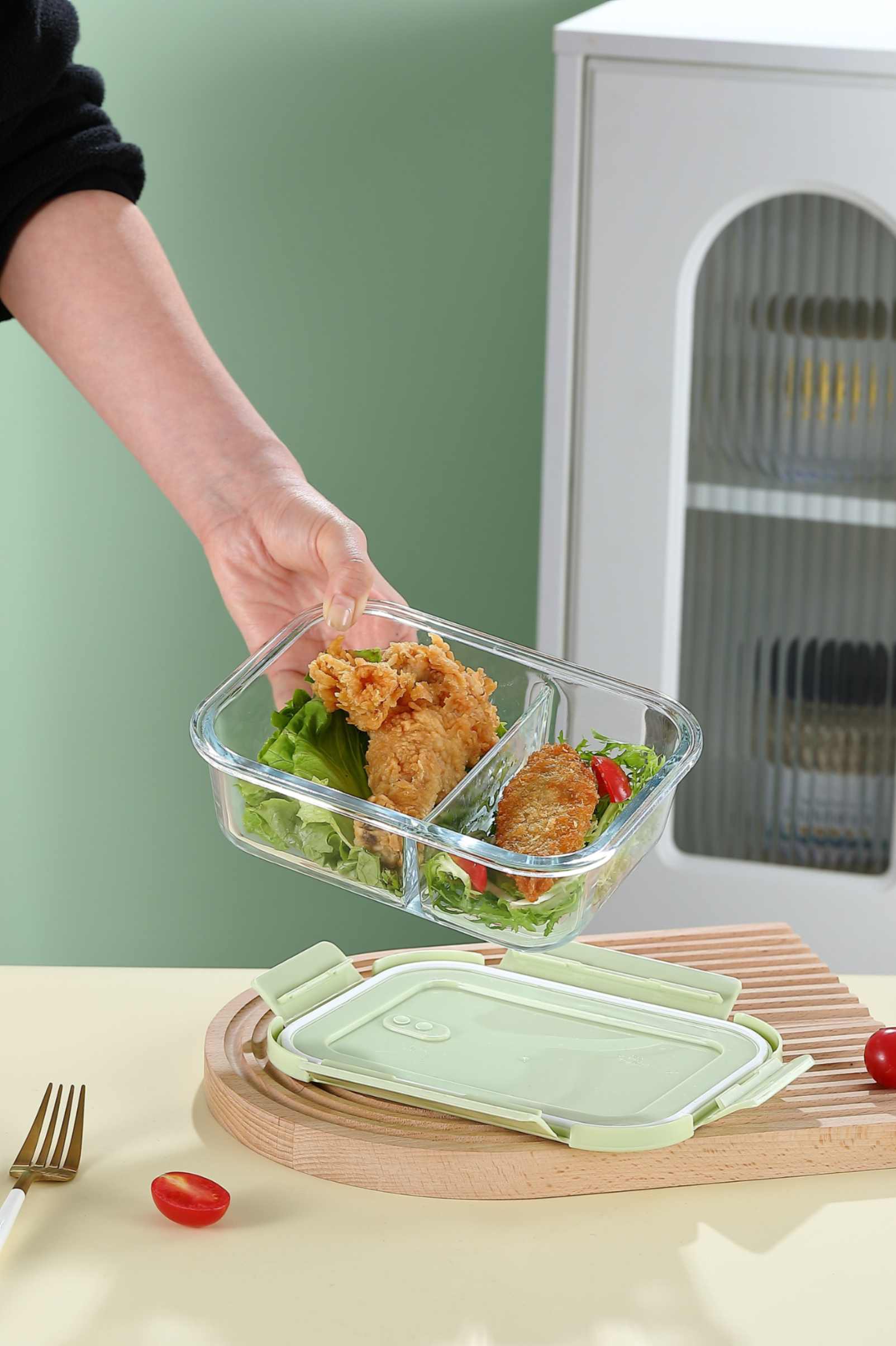 LUNCH BOX 2 PARTITON 1 LTR DELI  23103 | GPK24-1000-L1