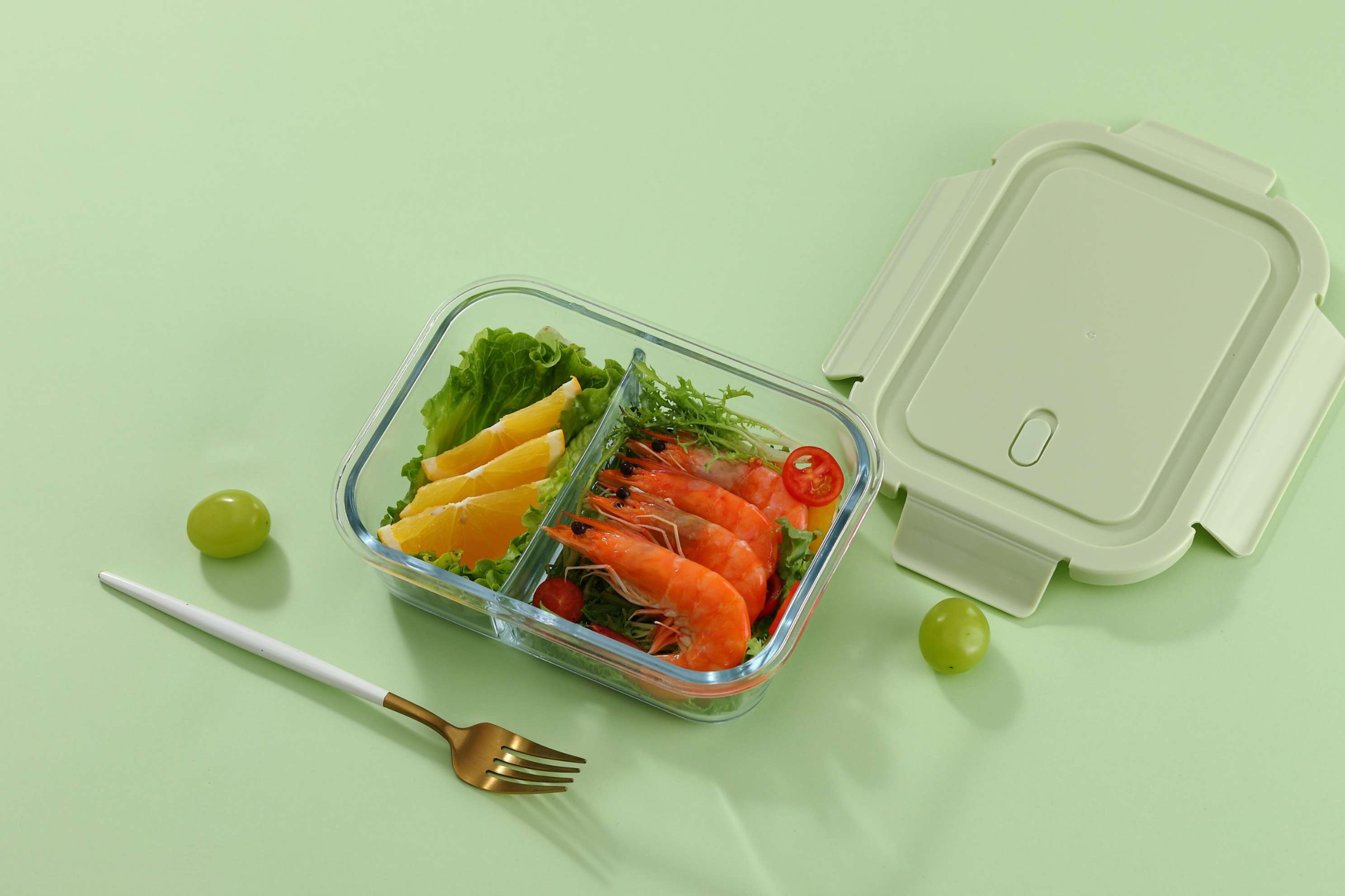 LUNCH BOX 2 PARTITON 1 LTR DELI  23103 | GPK24-1000-L1