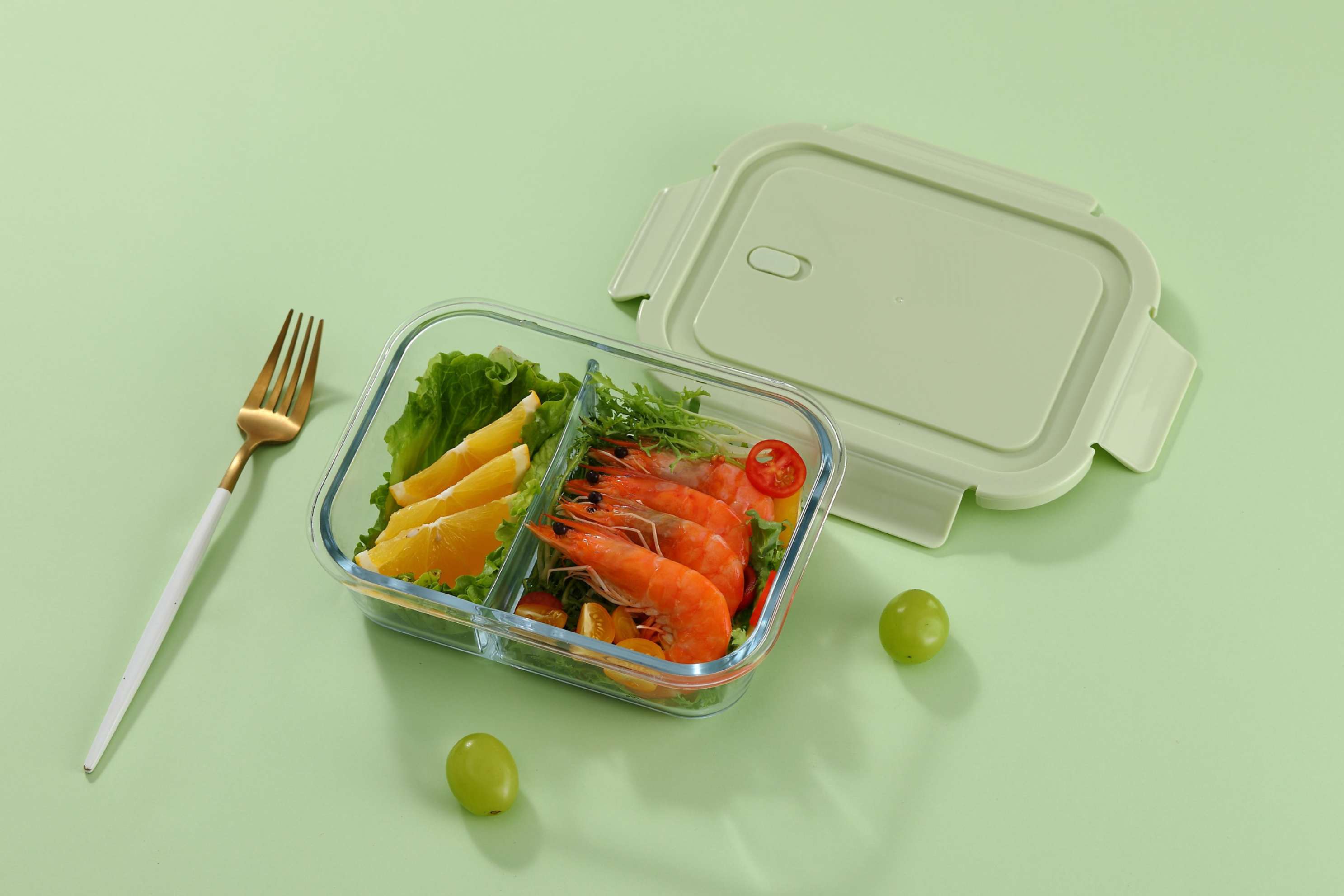LUNCH BOX 2 PARTITON 1 LTR DELI  23103 | GPK24-1000-L1