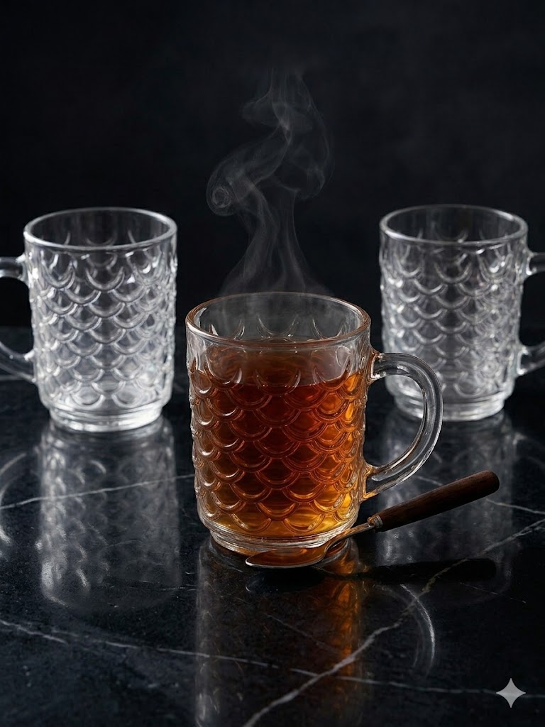 Fish Tea Cup 240ml 6 Pcs