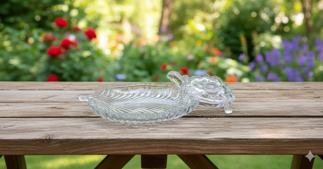 TURTLE WITH LEAF PLATE BIG SIZE  22794 | TS-201