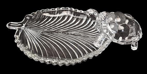 TURTLE WITH LEAF PLATE BIG SIZE  22794 | TS-201