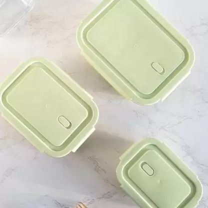LUNCH BOX SET S.M.L RECTANGLE 3PCS  21438 | H2152-3