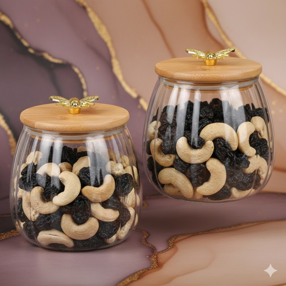 KITCHEN STORAGE JAR WITH WOODEN LID 660ML  22771 | GPG33-L2