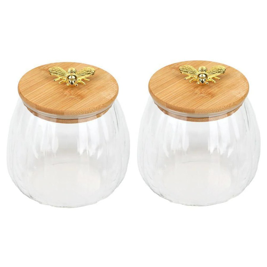 KITCHEN STORAGE JAR WITH WOODEN LID 660ML  22771 | GPG33-L2