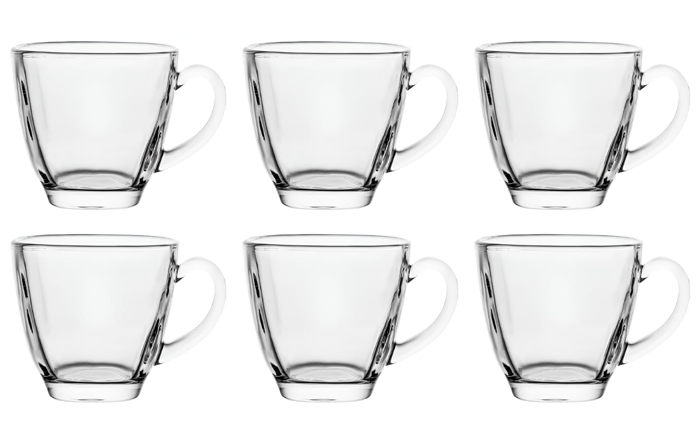 SQUARE TEA CUP 195ML 6PCS  22403 | ZB47