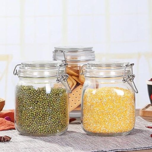 SWING CAP SQUARE JAR 1LTR  GK 22423 | H4073G-3