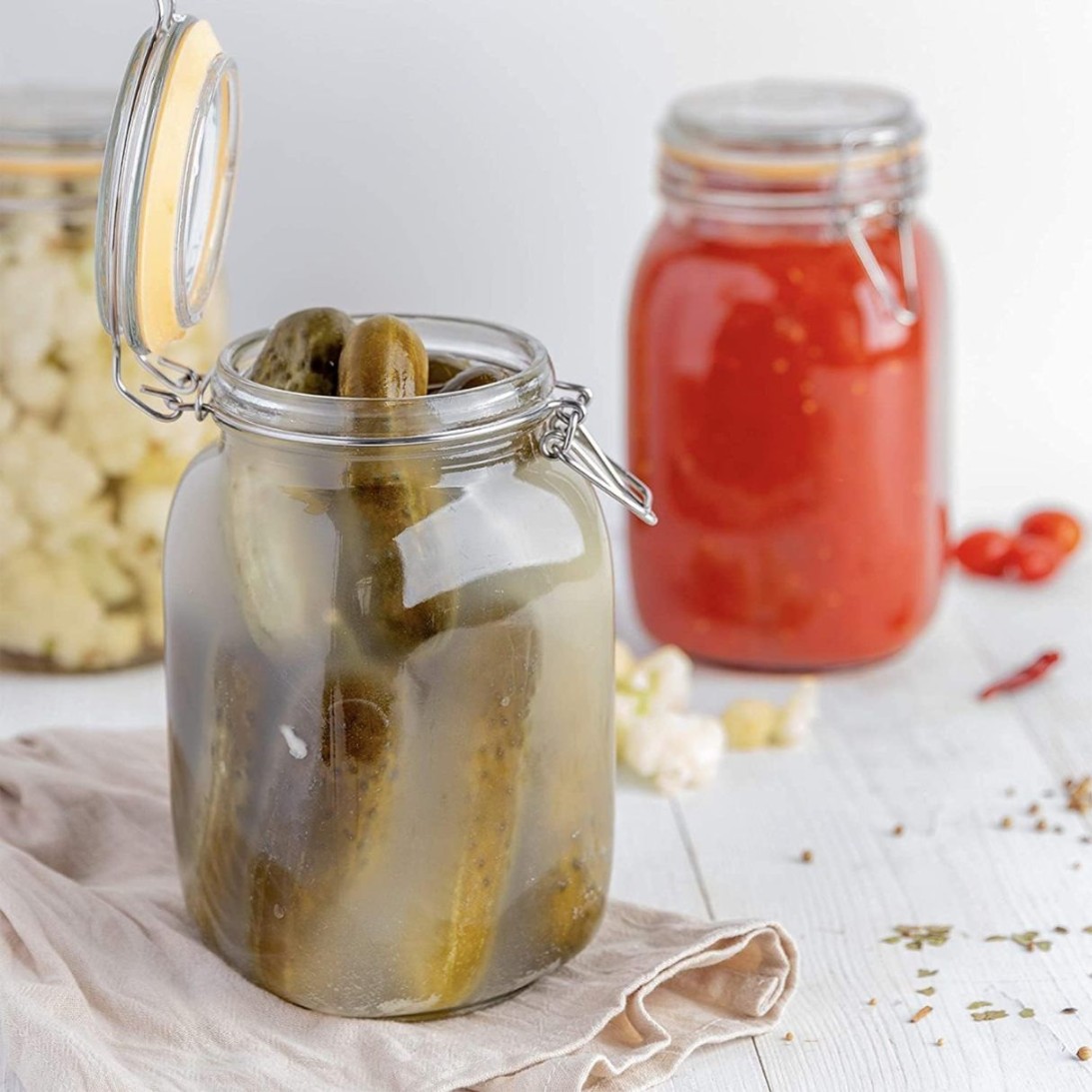 SWING CAP SQUARE JAR 1.7 LTR  gk  22462 I H4073G-2