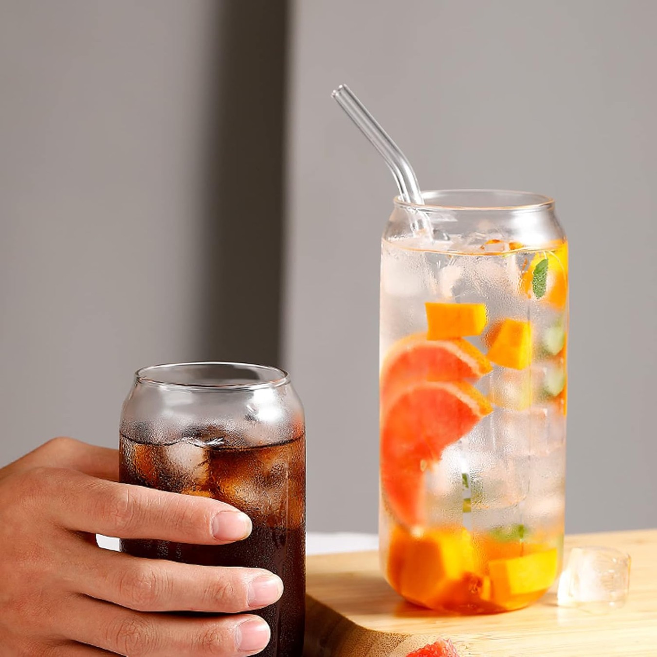 MASON COLA CAN 510ML WITH STRAW 2 PCS SET  22643 | ES7050-L2
