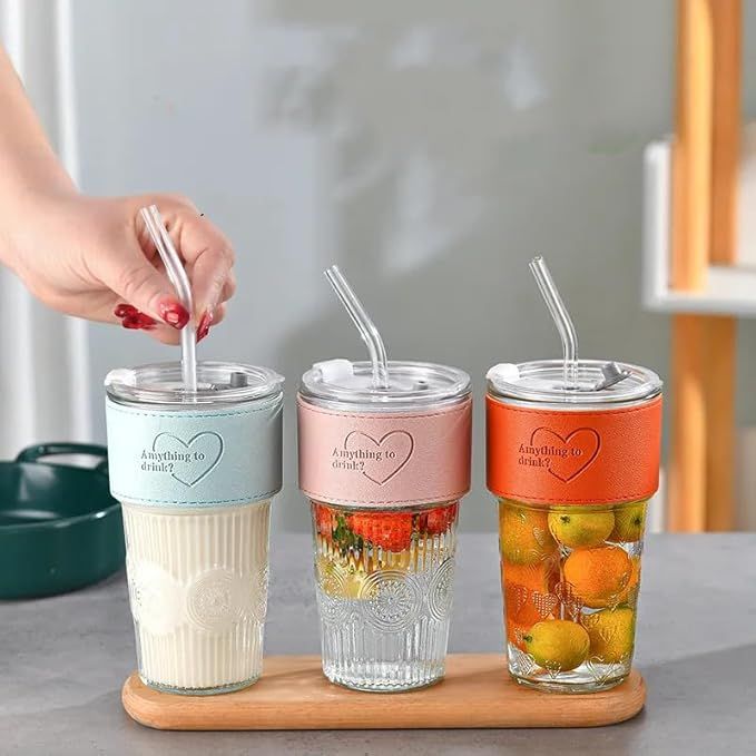 SIPPER MUG WITH GRIP WITH LID AND STRAW 400ML 22446 | H6-0033